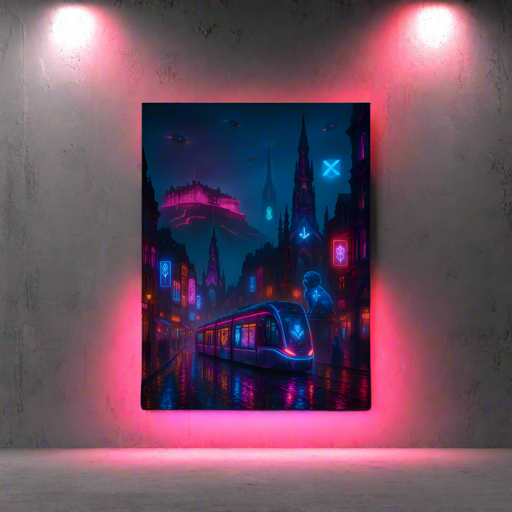 Cyberpunk Edinburgh – Neon Castles and Futures on the Royal Mile