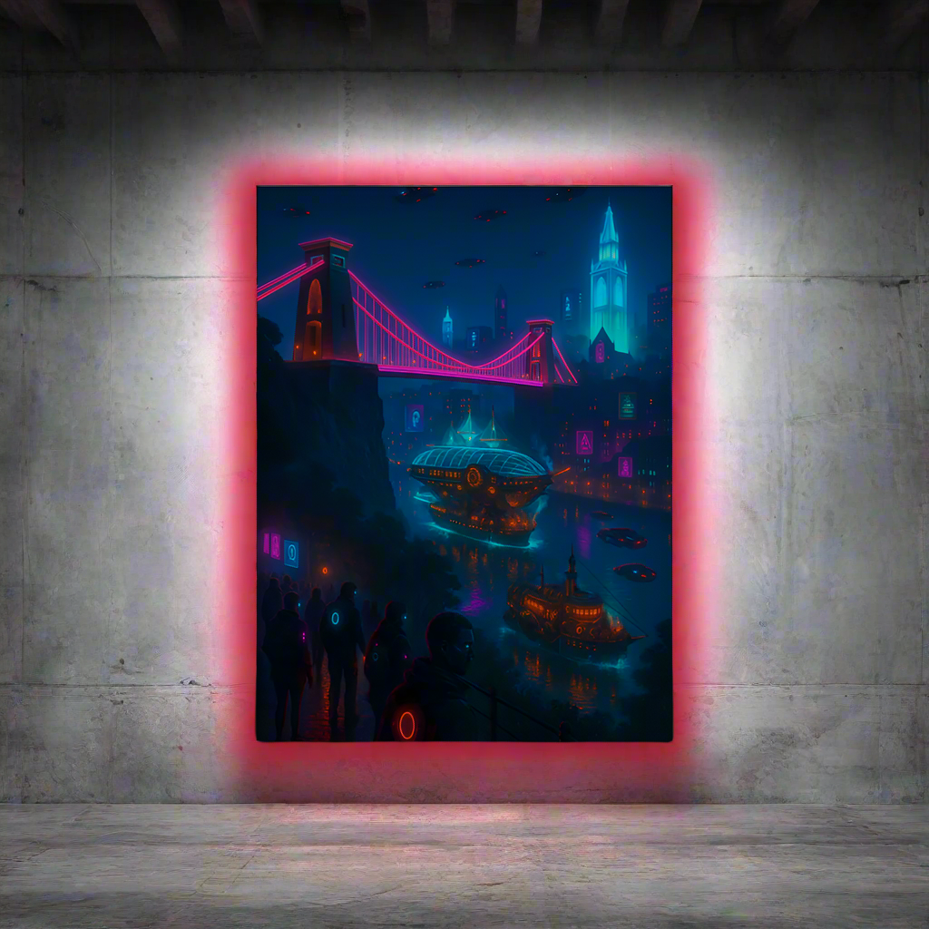 Cyberpunk Bristol – Futures Beneath the Clifton Suspension Bridge