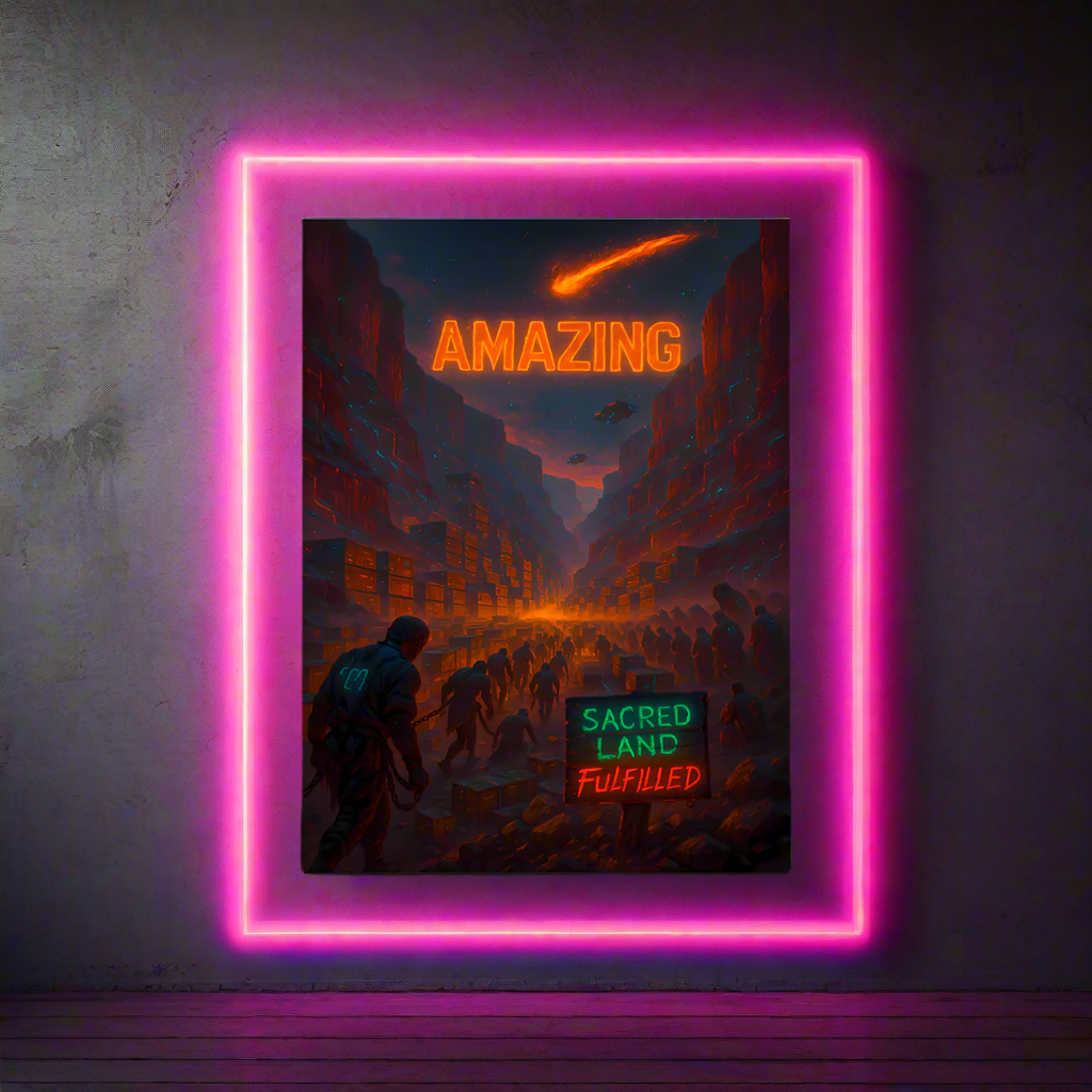 Grand Canyon Cyberpunk Art – Corporate Greed, Fulfilment and Dystopian Slavery