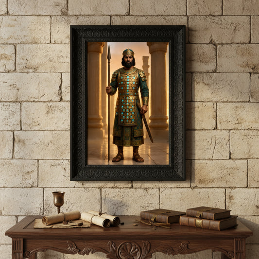 Persian Warrior Poster | Ancient Achaemenid Empire Soldier Art Print