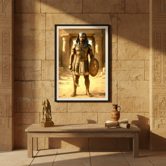 Egyptian Warrior Poster | Ancient Pharaoh’s Guard Art Print