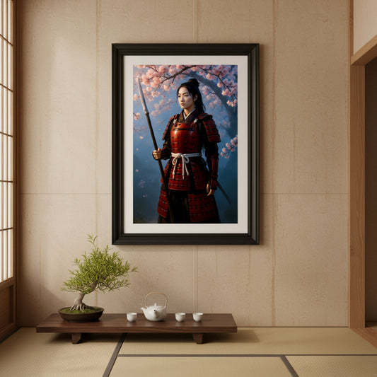 Onna-Bugeisha Poster | Female Samurai Warrior Art Print