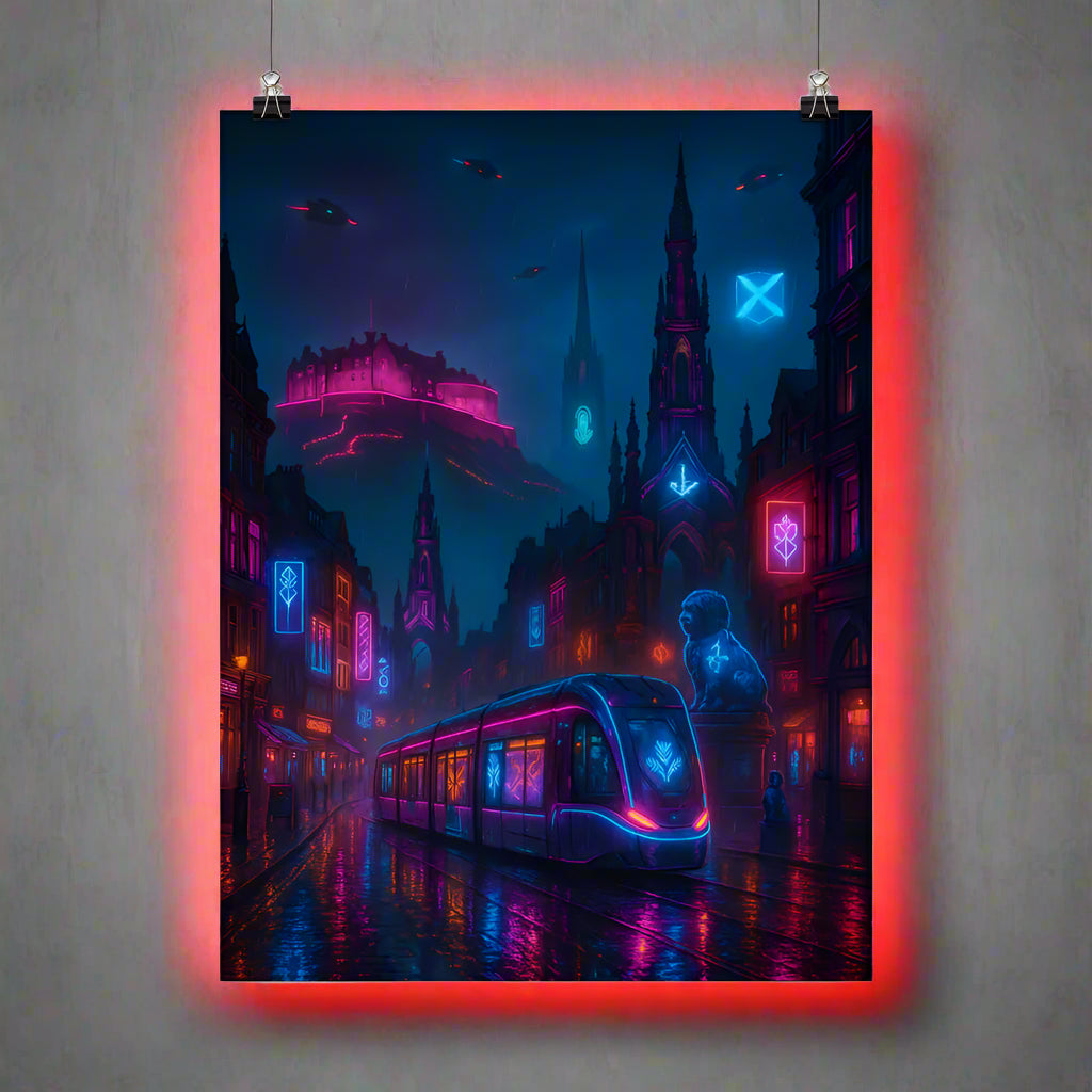 Cyberpunk Edinburgh – Neon Castles and Futures on the Royal Mile