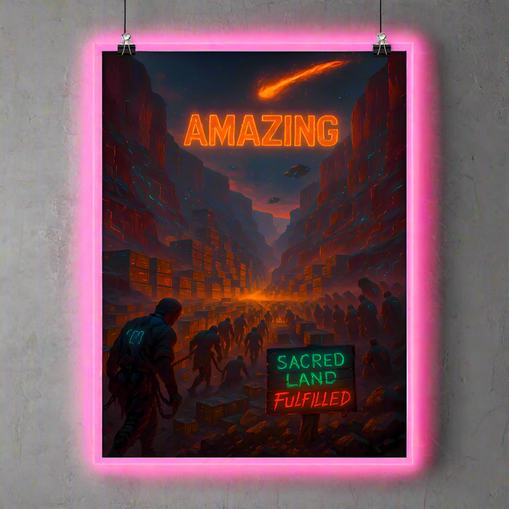 Grand Canyon Cyberpunk Art – Corporate Greed, Fulfilment and Dystopian Slavery