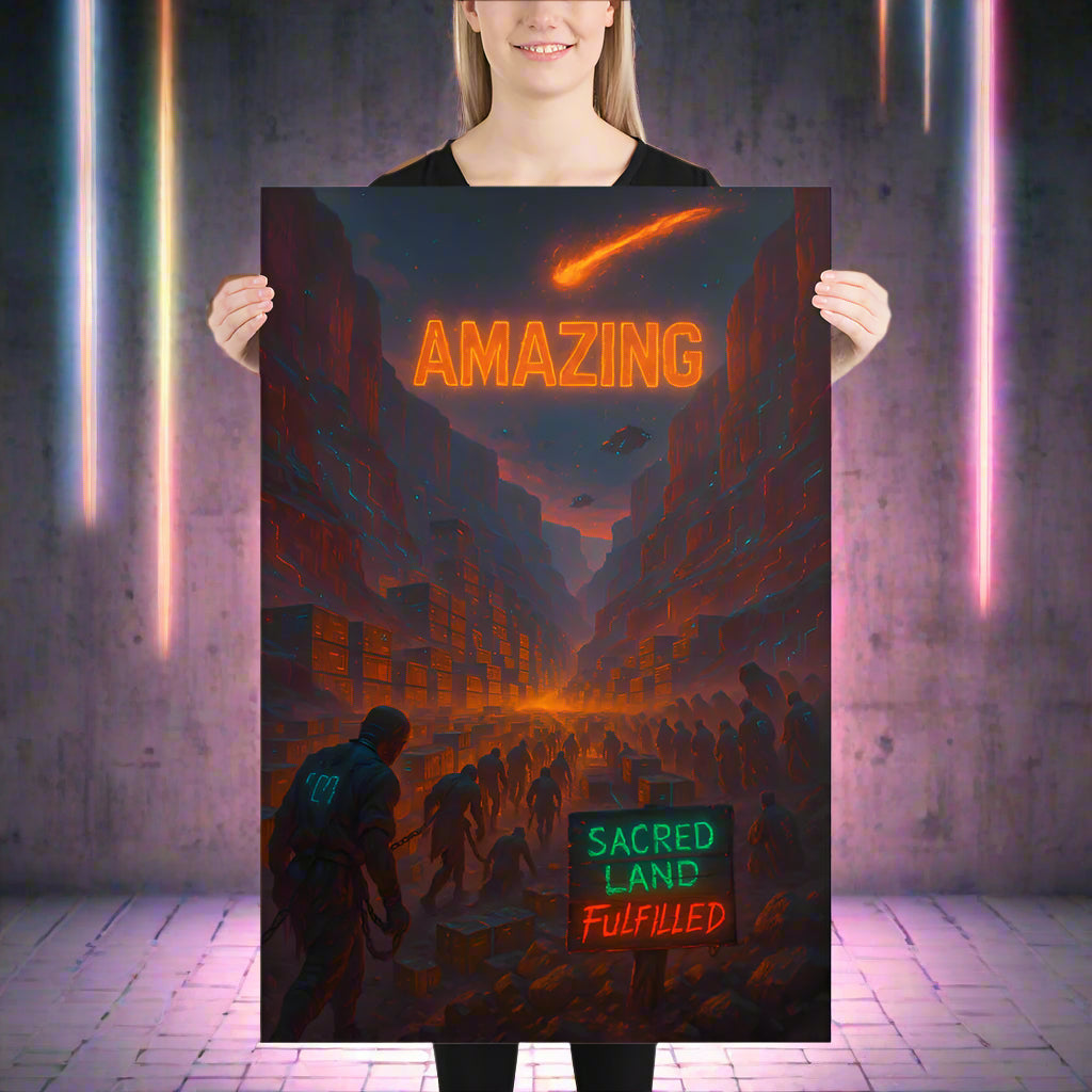 Grand Canyon Cyberpunk Art – Corporate Greed, Fulfilment and Dystopian Slavery
