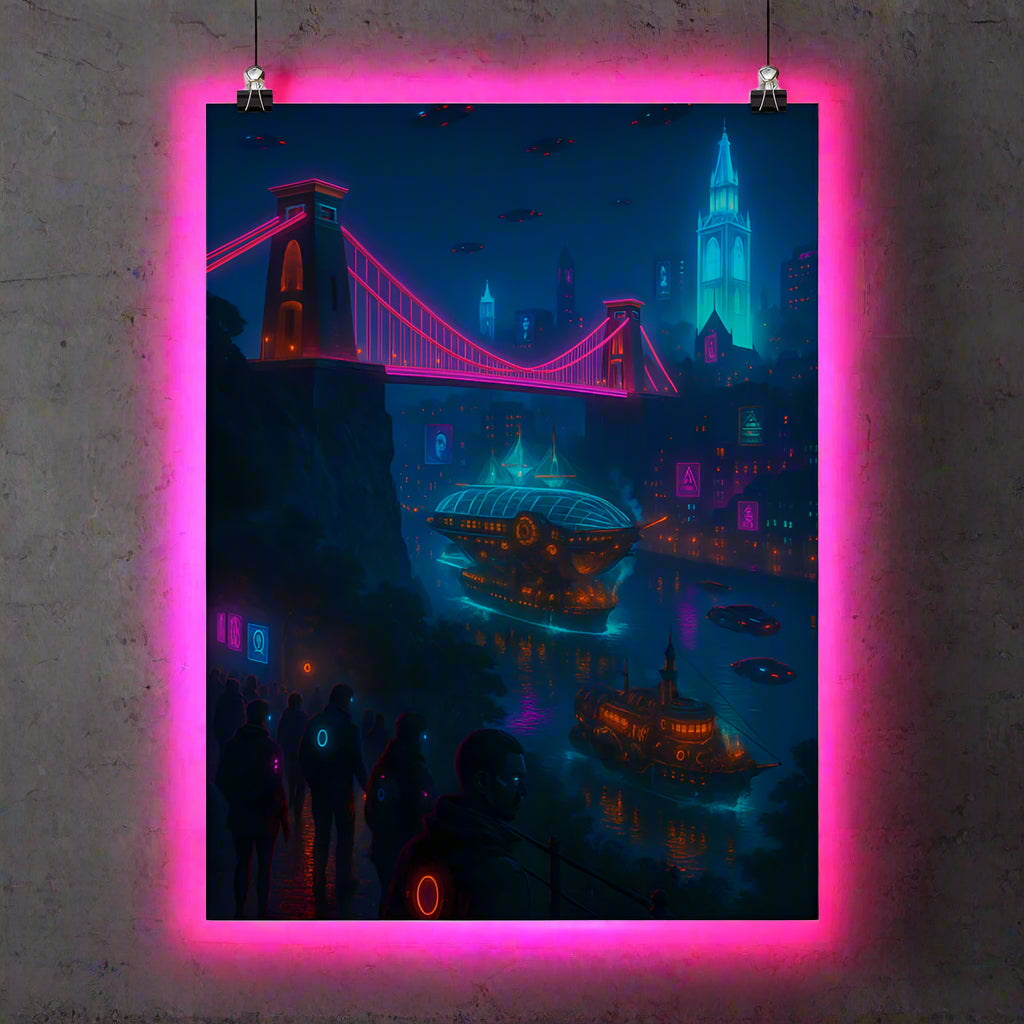 Cyberpunk Bristol –  Futures Beneath the Clifton Suspension Bridge