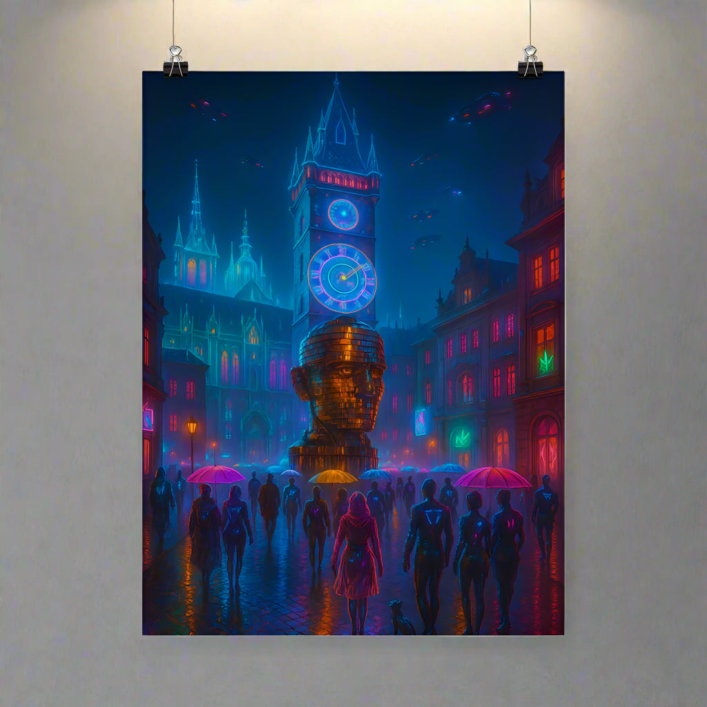 Cyberpunk Prague – A City of Clocks, Statues & Futures