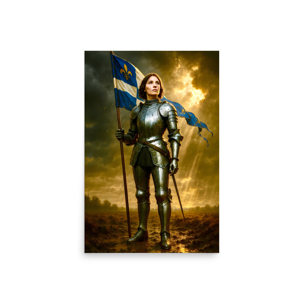 Joan of Arc Poster | French Warrior Saint Art Print