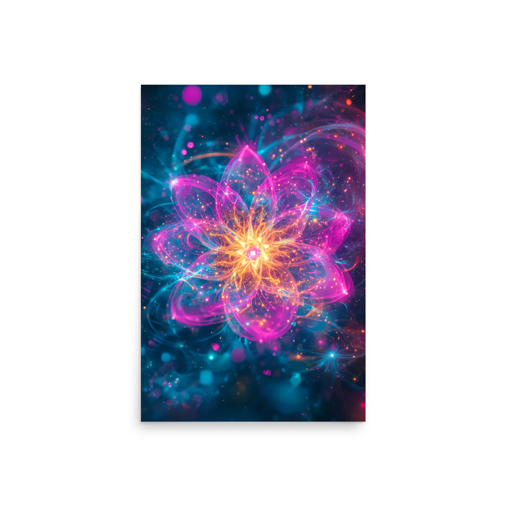 Colorful abstract flower design 