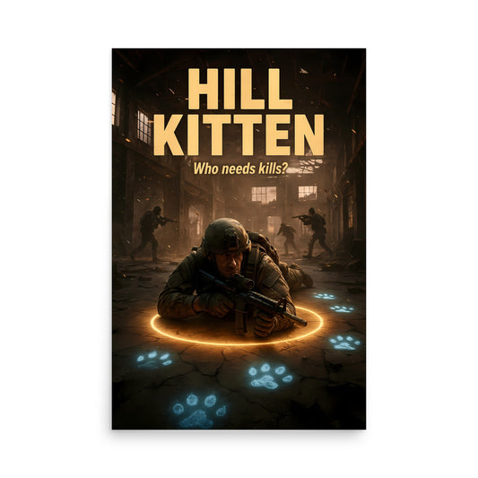 Call of duty and FPS inspired poster. Objective team player getting hill time. 
