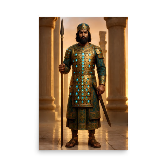 Persian Warrior Poster | Ancient Achaemenid Empire Soldier Art Print