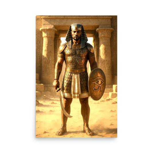 Egyptian Warrior Poster | Ancient Pharaoh’s Guard Art Print