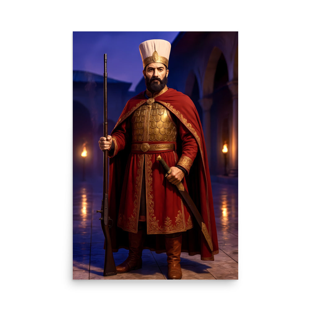 Ottoman Janissary Poster | Elite Imperial Guard Art Print