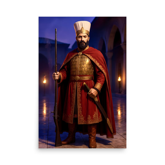 Ottoman Janissary Poster | Elite Imperial Guard Art Print