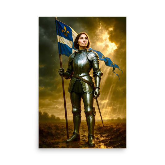 Joan of Arc Poster | French Warrior Saint Art Print