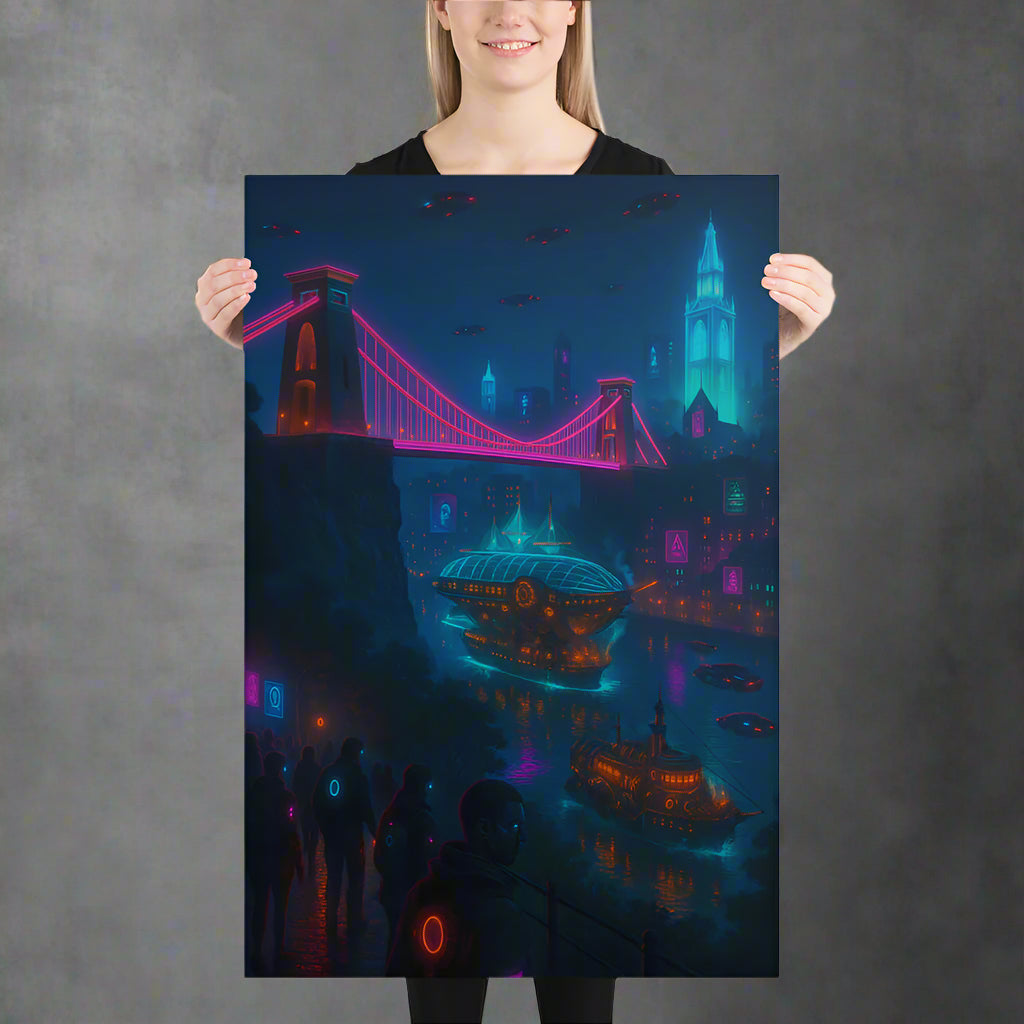 Cyberpunk Bristol –  Futures Beneath the Clifton Suspension Bridge