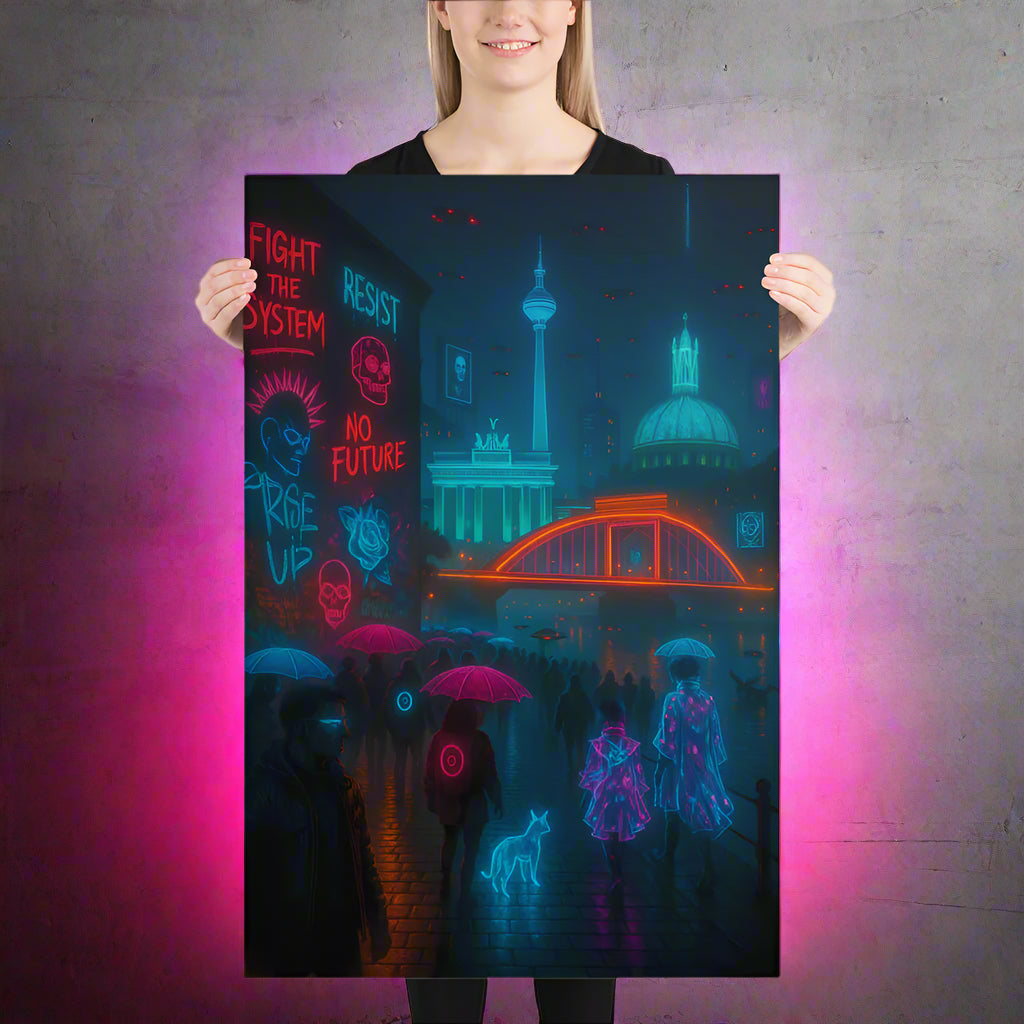 Cyberpunk Berlin – Neon Revolution & Dystopian Streets